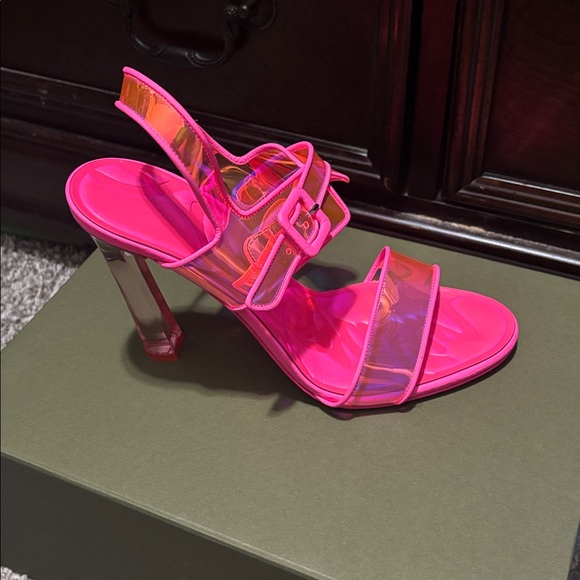 Christian Louboutin Shoes - Christian Louboutin Pink Transparent Sandals